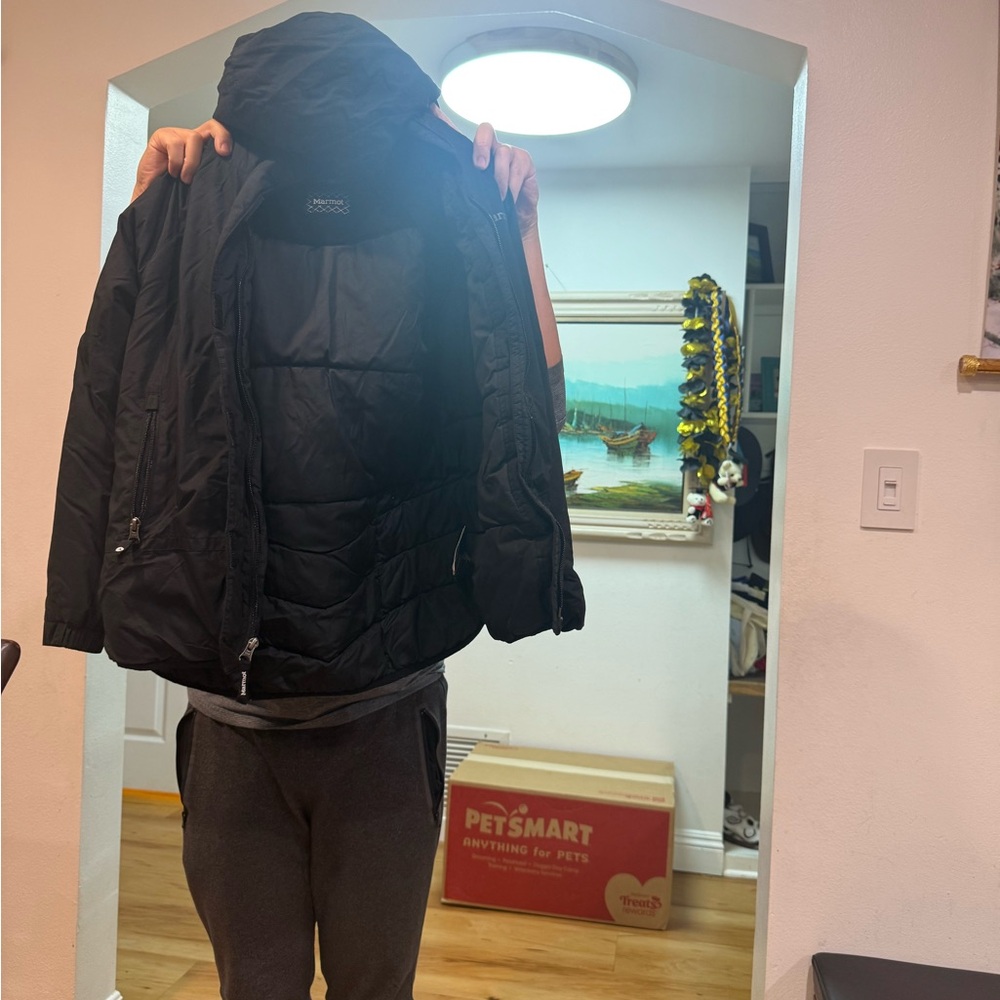 Marmot Kids Black Puffer Jacket